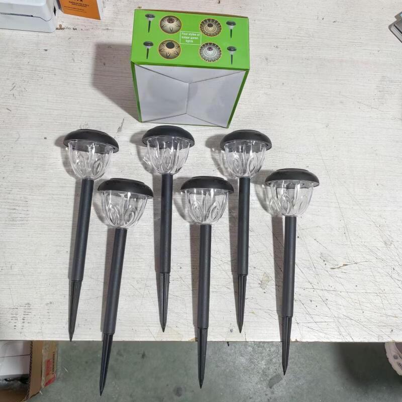 Nufeng 3-Head Dandelion Solar Garden Lights, Color-Changing, 2-Pack