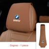 Leather Car Seat Headrest Protective Cover Accessories For BMW 1 2 3 4 5 6 7 Series G20 G30 F48 E90 E36 F30 F10 X1 X3 X4 X5 X6X7 II9