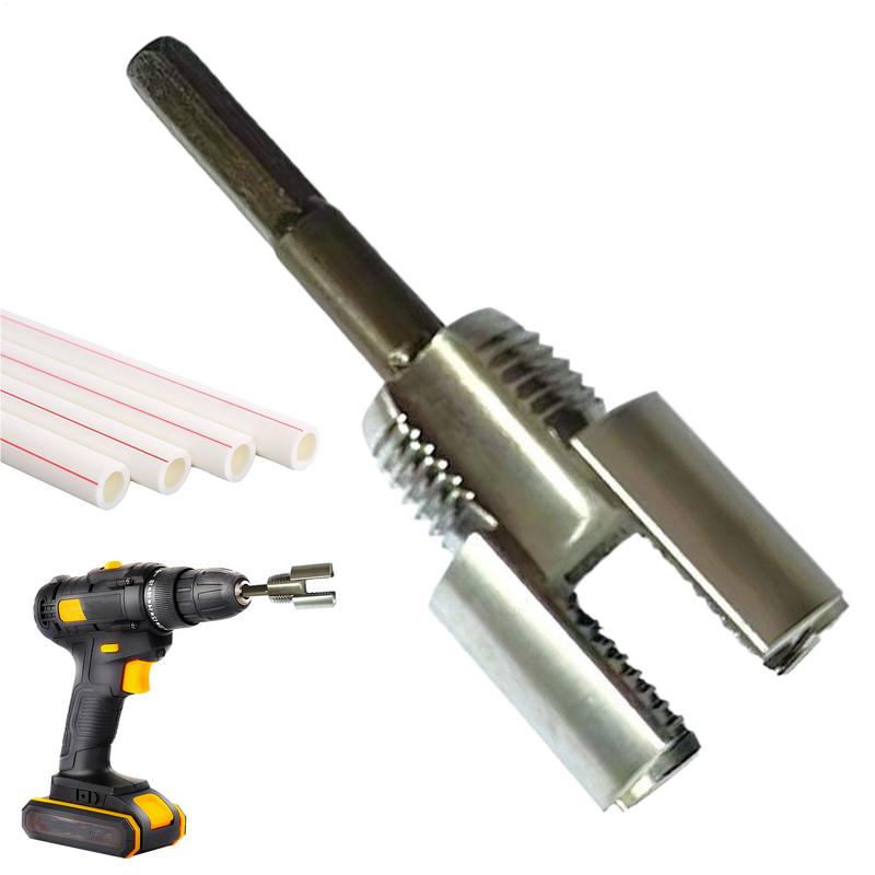 PVC Thread Maker Tool Water Pipe Internal Thread Opener Tool for 1/2-inch 3/4-inch PPR Pipes Carbon Steel Tap Cutting Opener