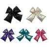 Pack Of 5 Padded Cotton Bowknot Patches Hair Clip Applique Sewing Supply For Fashion Enthusiasts And Craft Hobbyists