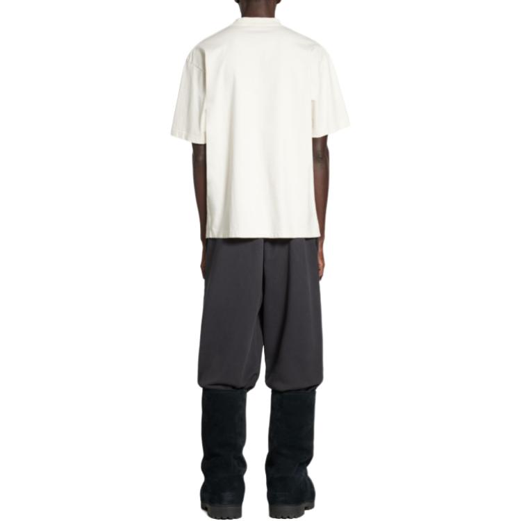 Balenciaga Bb Logo Embroidered Crewneck T Shirt 764235TQVS89121