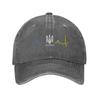 Ukrainian Tryzub Ukraine Flag Trident Zelensky Heartbeat Casual Baseball Cap Outdoor Sports Trucker Hat Summer Unisex Baseball Caps