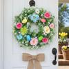 Plastic Easter Egg Wreath Lifelike Spring Floral Wreath Easter Decoration Wreath  Home Decoration