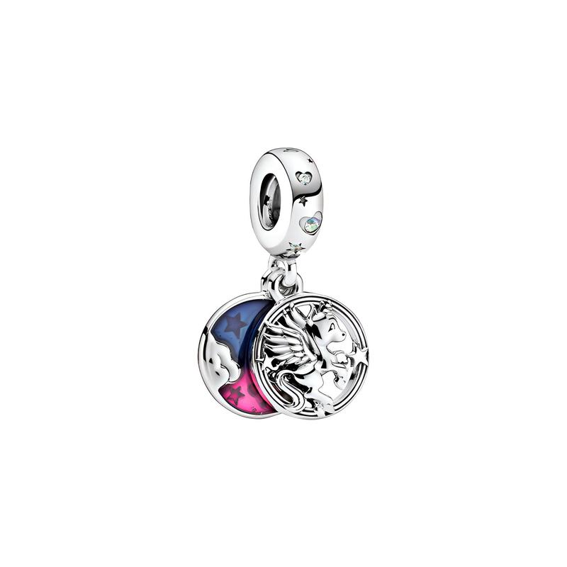 Pandora Magical Unicorn Double Pendant Silver silver серебряный