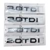 2026 Hot Sticker Decal for Audi A3 A4 A5 A6 Q3 Q5 Q7 S7 Chrome Black ABS Letters 2.0 TDI 3.0 TDI Rear Boot Trunk Logo Badge Emblem