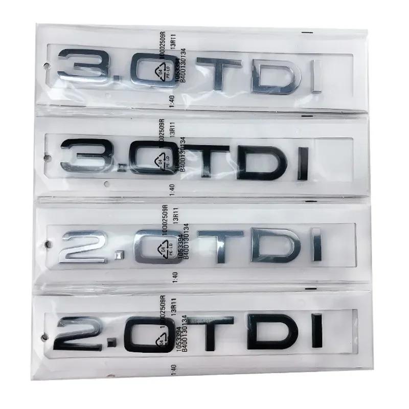 2026 Hot Sticker Decal for Audi A3 A4 A5 A6 Q3 Q5 Q7 S7 Chrome Black ABS Letters 2.0 TDI 3.0 TDI Rear Boot Trunk Logo Badge Emblem