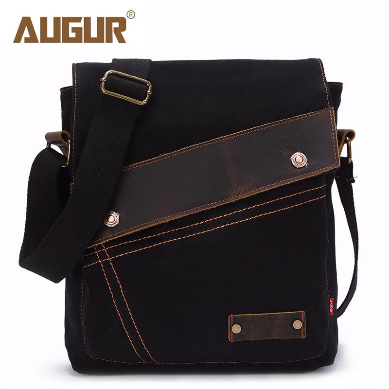 Новая мужская сумка холщовая сумка мужская и женская вертикальная сумка через плечо сумка на плечо европейская и американская ретро чёрный