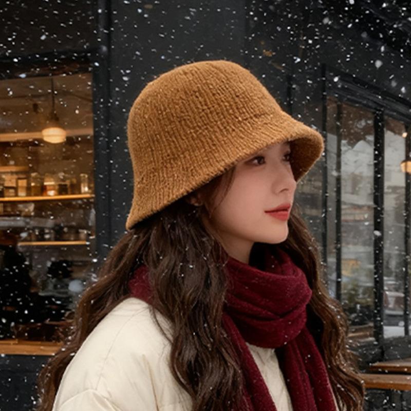 

Autumn and winter warm face small dome bucket hat female M（56-58cm）