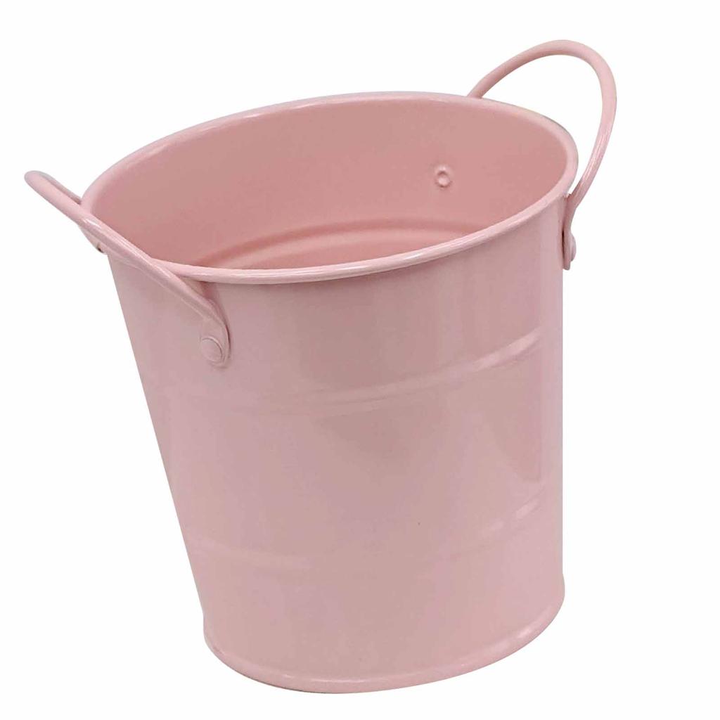 Desktop Pencil Pen Holder Iron Art Cute Bucket Shape Multifunctional Pencil Organizer Makeup Brush