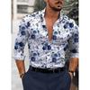 [Floral Print | Men's] Floral Print | Men's Long Sleeve Shirt | Travel Fashion
