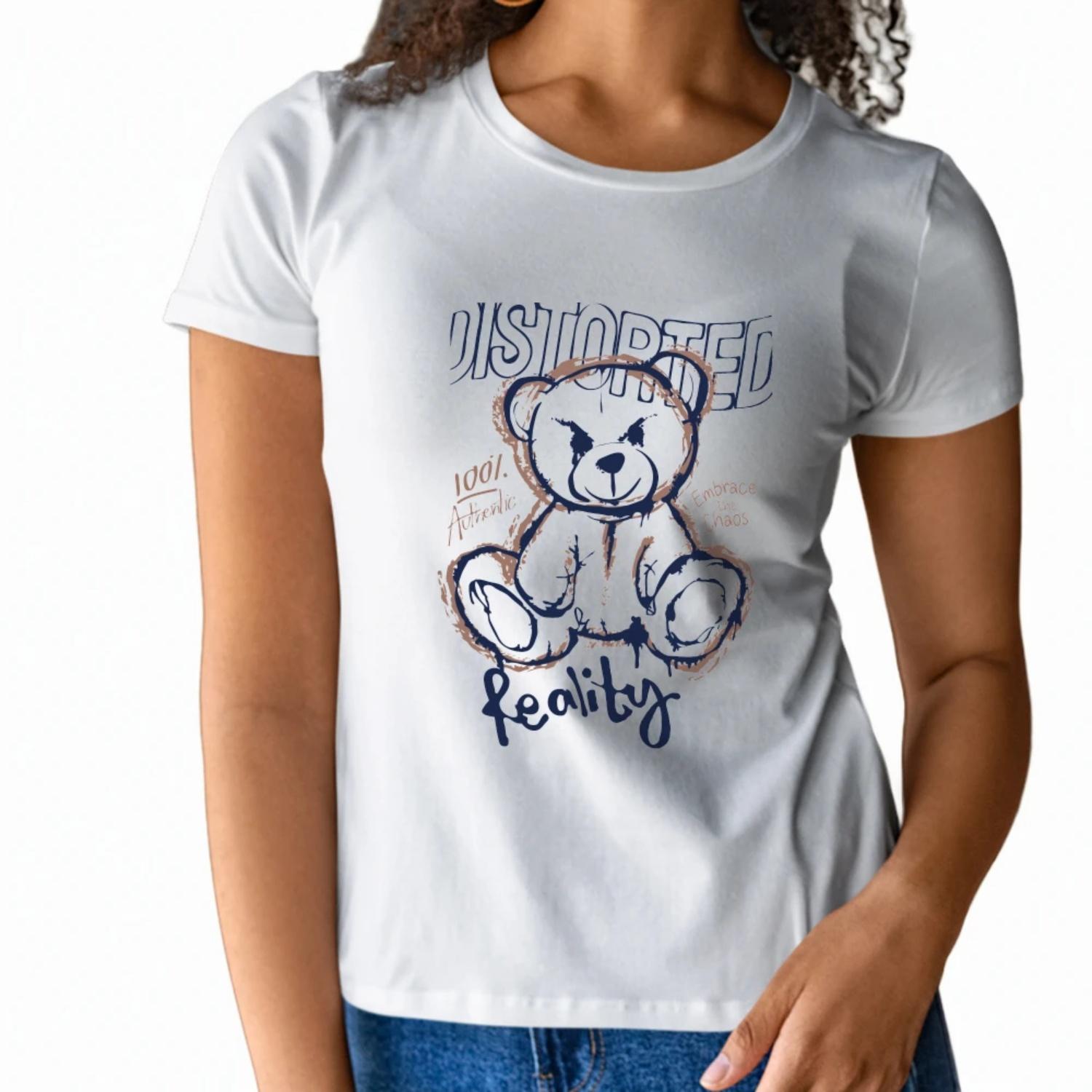 

Women s T-Shirt Short Sleeve Round Neck Y2K Graphic Teddy Bear Print Streetwear Trendy 2023 Fast Ship XXXXXL