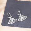 Kinitial Stainless Steel Death Moth Sun Moon Snake Mushroom Cactus Hamsa Hand Horse Earrings For Women Trendy Piercing Jewelry