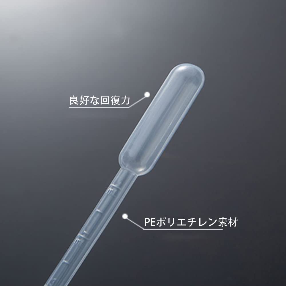 YIXINLYMY 4ml Plástico Desechable 100 para Ciencia Independiente y Aceite Esencial Pipetas Fáciles de Usar, Piezas, Largas, Graduadas, Experimentos, Cocina,