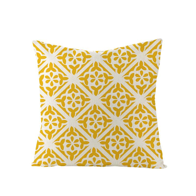 Nordische Geometrische Abstrakte Serie Polyester Bedruckter Kissenbezug Sofakissenbezug Heimtextilien