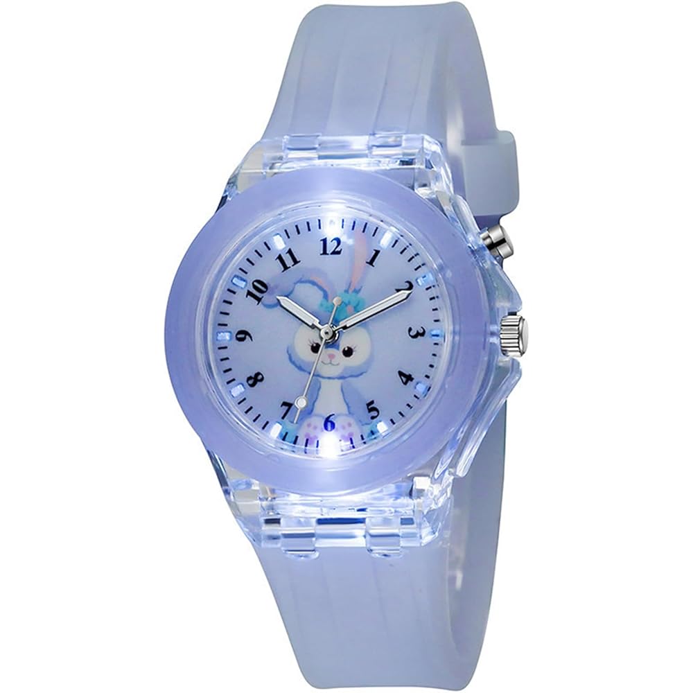 Stelladew Kids Quartz Watch Lightweight Glow Simple Design Unisex Wristwatch