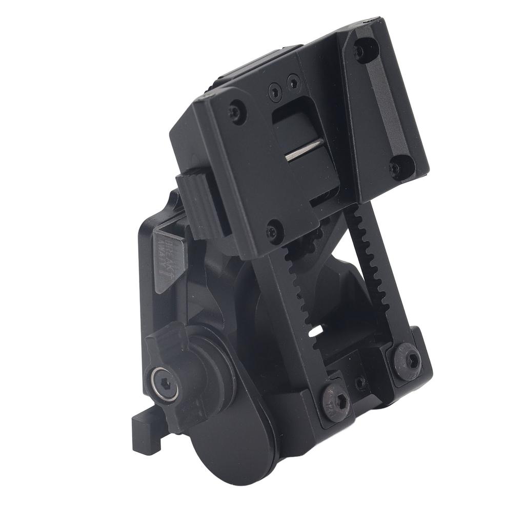 Nachtsichtbrillenhalterung Aluminiumlegierung Kipper Nachtsichtgerät Helm-Adapterhalterung für PVS15 PVS18 GPNVG18 Schwarz
