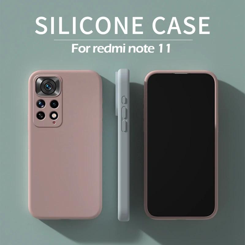

Redmi Note 13 pro 4G 5G 12 Pro Plus Case Square Liquid Silicone Soft Cover For Xiaomi Redmi Note 11 12 Note11S Note12 Pro Plus