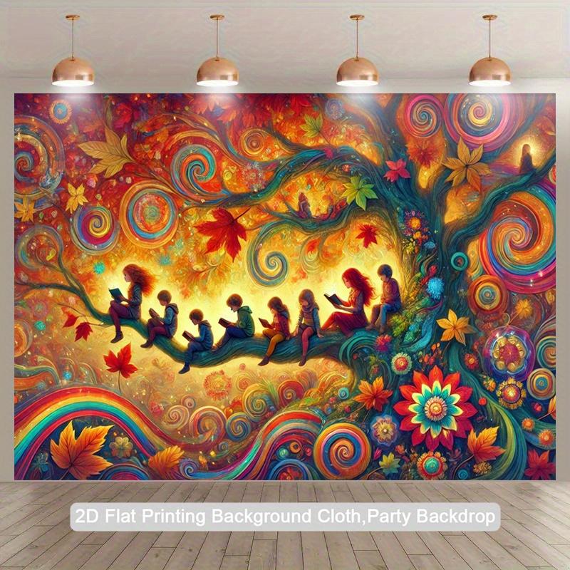 2D plane 1 piece for autumn reading suitable for festival parties and birthday decoration items