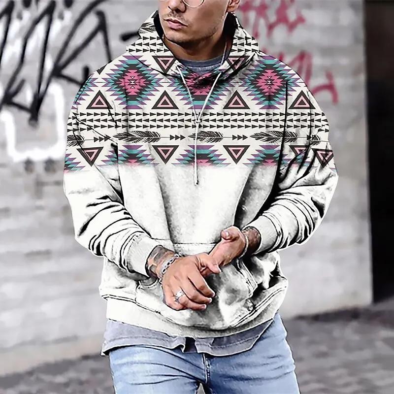 Men's Sweater 3d Printed Long Sleeve Tops Fashion Loose Casual Sweatshirt Top Oversized Hoodies For Men