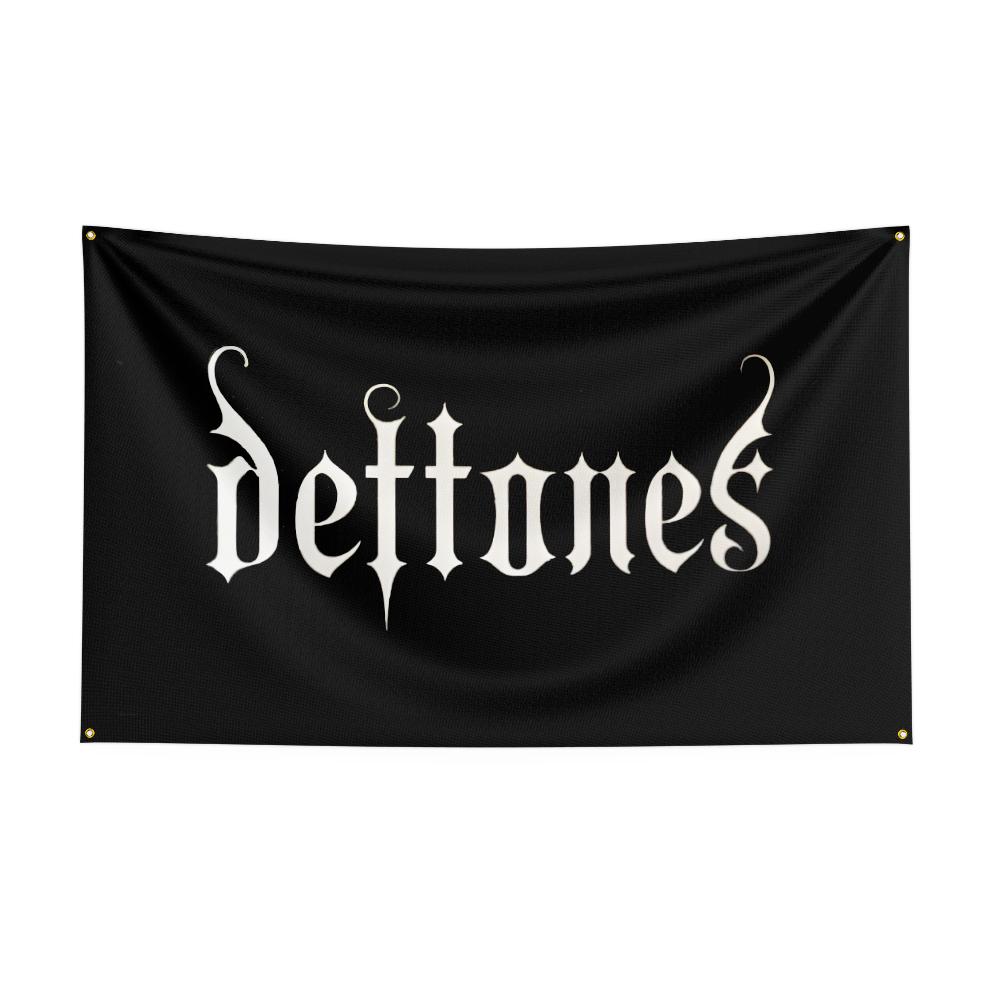 Retro Band D-Def-to-nes Flag Custom Flags Wall Hanging Tapestry Outdoor Decorative flag Background Blanket for Garage Room