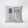 Minimalist Illustration Style Decorative Pillowcase Bedroom Living Room Square Cushion Pillowcase