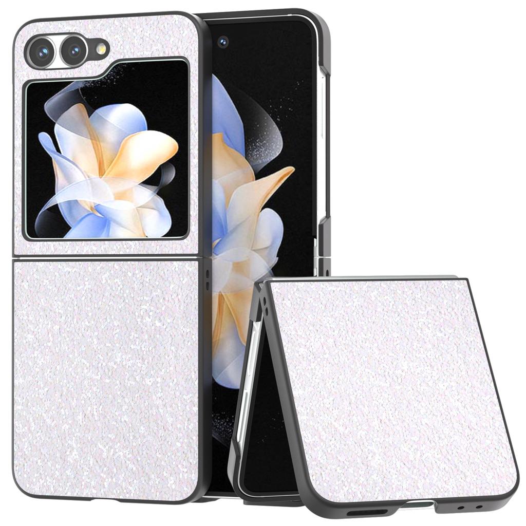 For Samsung Galaxy Z Flip7 FE 5G/Z Flip6 5G Case Colored Glitter Leather+PC Shockproof Phone Cover