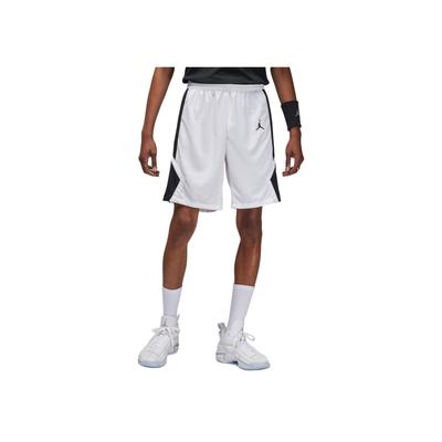 SS24 Dri-Fit Color Block Mid Rise Schnelltrocknende Basketballshorts Herrenshorts Weiß HF0526-106