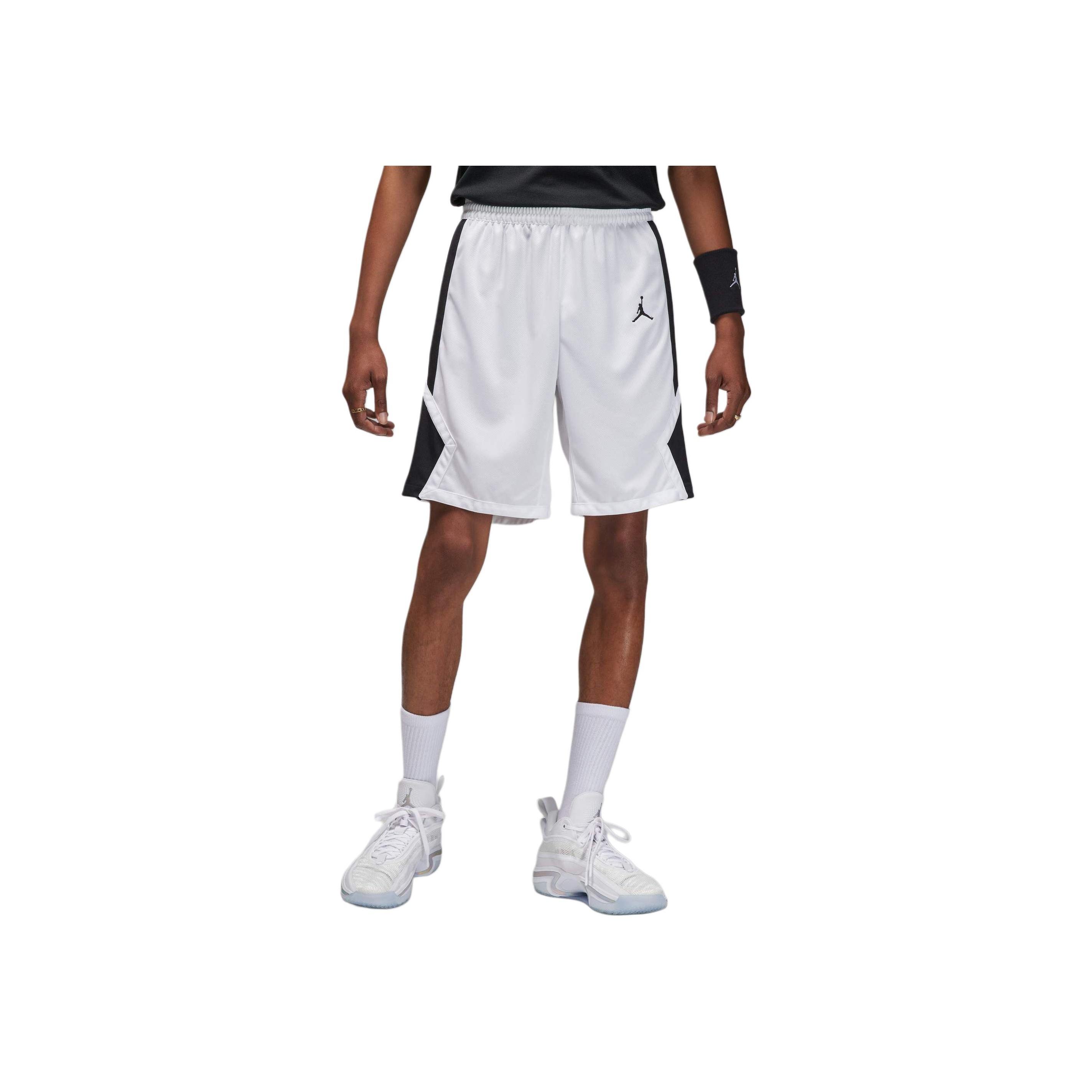 

Jordan SS24 Dri-Fit Color Block Mid Rise Quick Dry Basketball Shorts Men shorts White HF0526-106 M