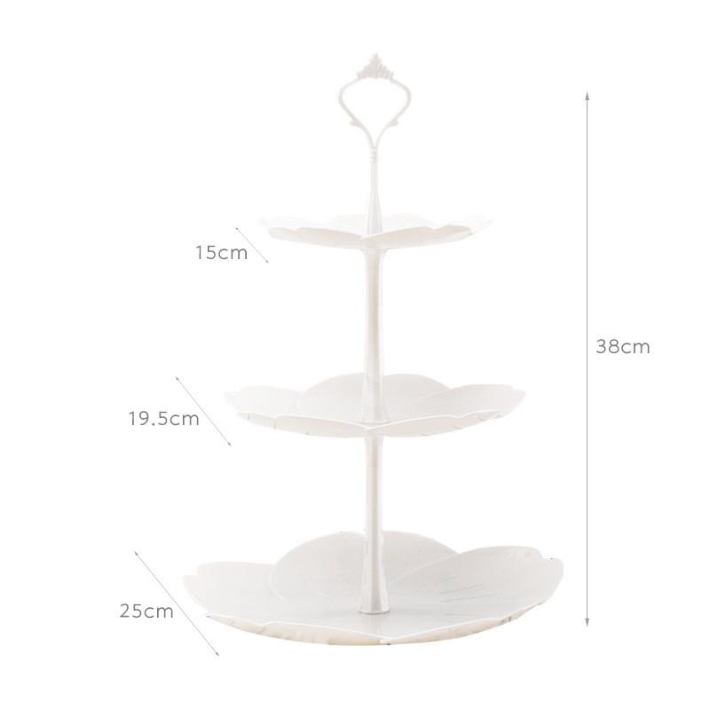 3 Tier Cupcake Stand Plastic Tiered Serving Stand Dessert Tower Tray for Tea Party Baby Shower Wedding Christmas Party