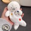 Stress Relief Plush Toy Cute Cartoon Healing Soothing Seal Bean Bag With Hanging Rope Funny Sensory Toy Birthday Gifts For Girls