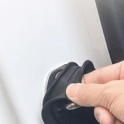 4Pcs Car Door Lock Buffer Damping Seal Pad Shock Absorber Door Protection Lock Covers Universal Door Closing Shockproof Cushion