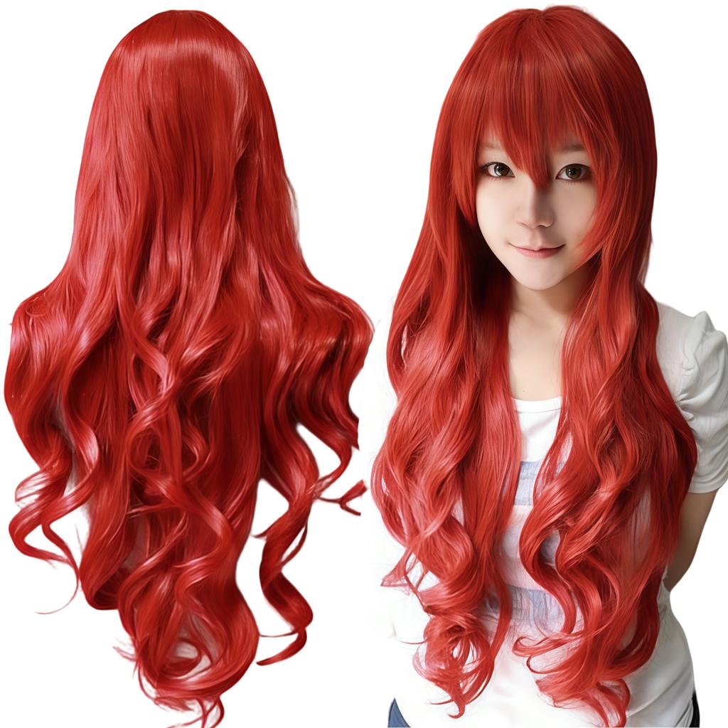Synthetic Hair Forest Green Lolita Cosplay Wig Curly Sailor Pluto Anime Wigs Tsuyu Asui Halloween Costume Wig for Girl