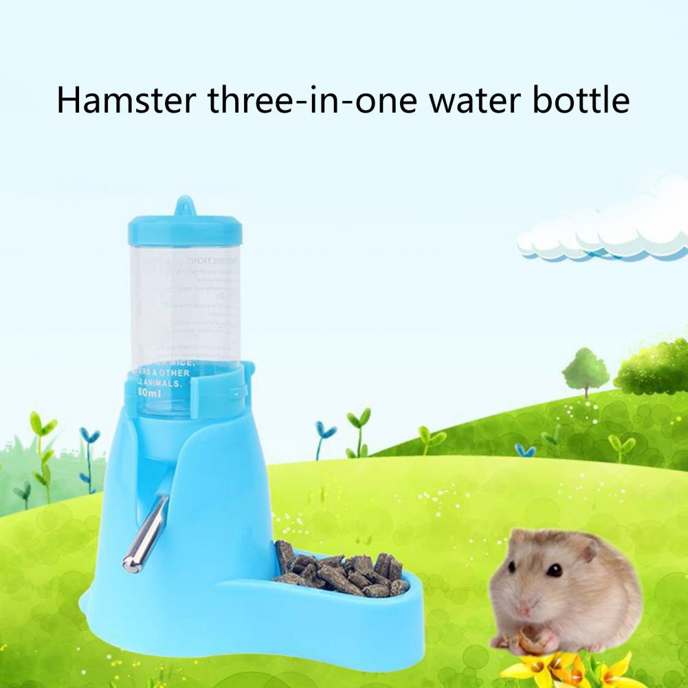 Hamster Water Bottle Stable Feeding Lightweight Automatic Feeding Device Food Container Pet Drinking Supplies