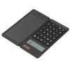 Office Desk Calcultor Solar Powered Multifunctional Pocket Desktop Calculator with Writing Tablet Black