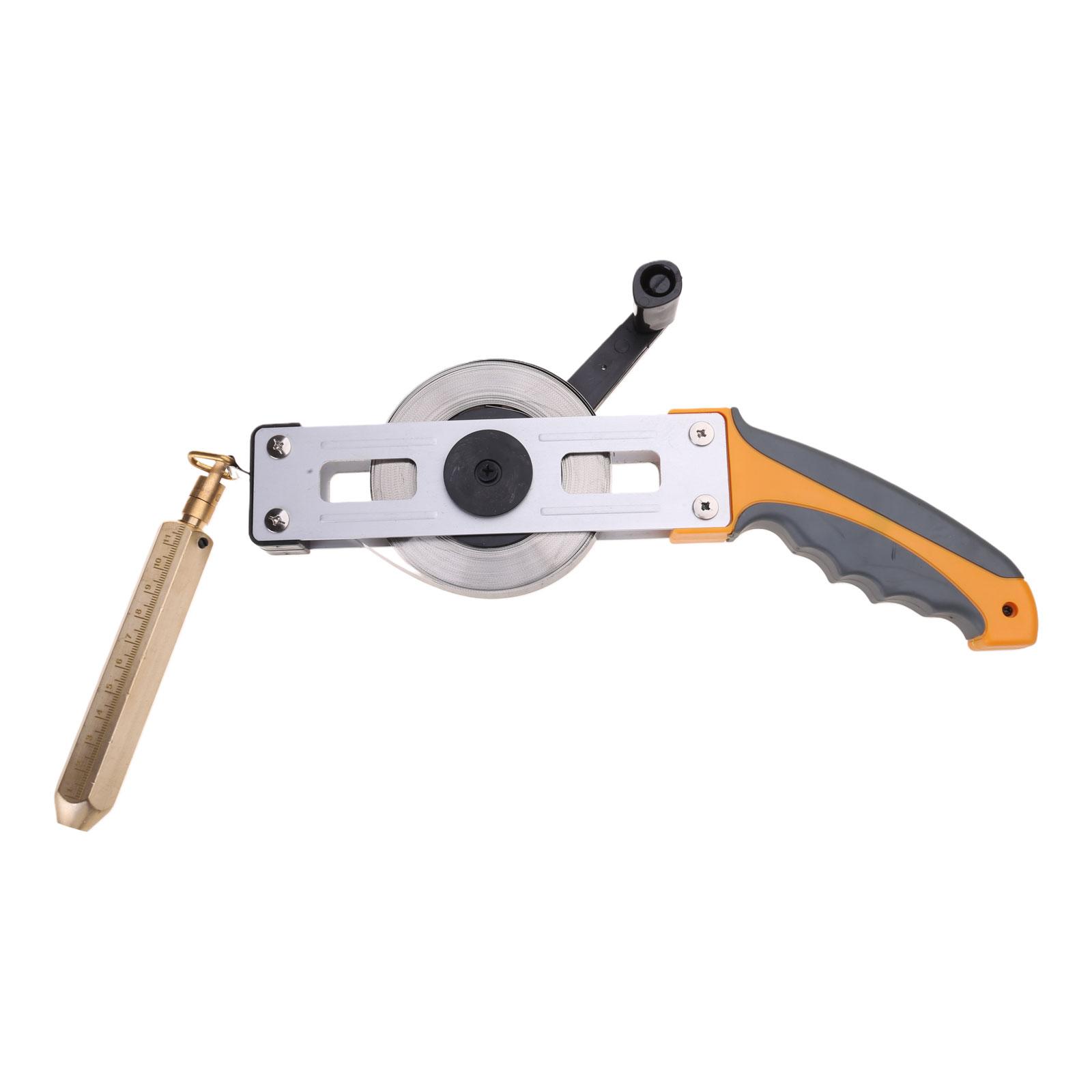 

Рулетки для измерения уровня нефтяных резервуаров 5/10/15/20/30 м, измерительная линейка с взрывозащищенным латунным отвесом, резиновая ручка 20M