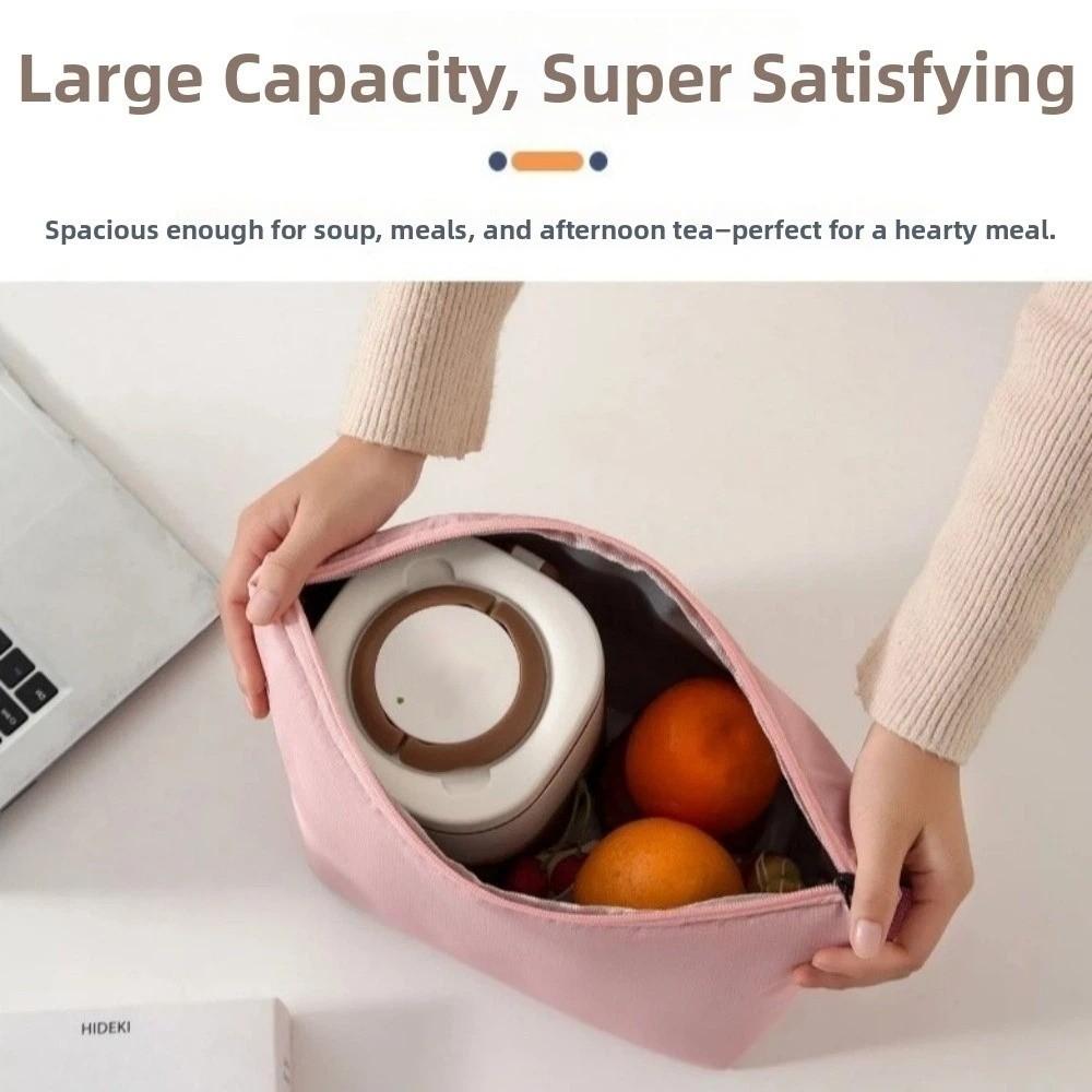 Oxford Cloth Insulated Lunch Bag Thickened Picnic Food Container Storage Dinner Storage