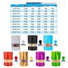 Colorful Window Aluminum Foil Stand-up Food Storage Bags