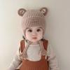 Gorro de Punto para Bebé Niños Pequeños Cálido Protección para Orejas Gorro de Invierno Gorro de Algodón Niños Niñas 6-36 Meses