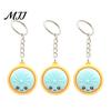 Bag Accessory Keyring 3Pcs Mini Dumpling Keychain Pendant, Soft Food Charm Cartoon Pastel Color Snack Accessories for Bags Car Keys School Gym