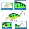 5pack Durability Basses Lures with Realistic Swimming Action for Different Light and Water Setting