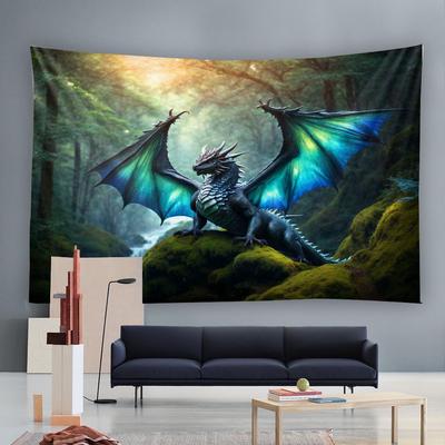 Jurassic Dinosaur Themed Tapestry Mural Cartoon Home Decoration Wall Hanging Cloth for Birthday Party And Holiday Background