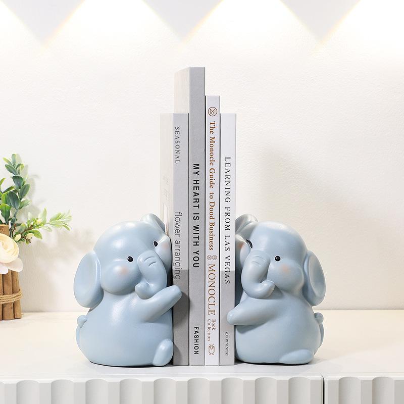 1Pcs Lovely Cartoon Duck Hugging Animal Book Ends Book Stand Holder Decorative Bookends For Desk Office Home Shelf Ornaments