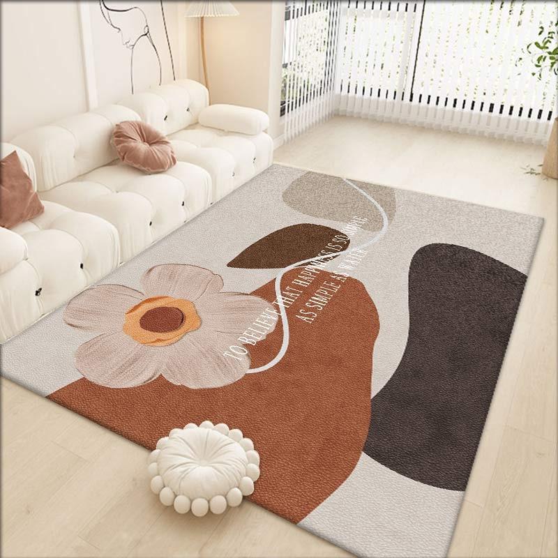 1PC Living Room Ins Style Crystal Velvet Coffee Table Blanket Room Bedroom Non-Slip Bed Blanket Sofa Floor Mat Home Decor