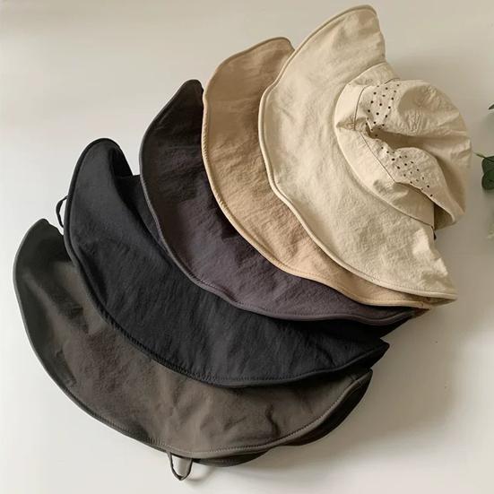 Summer Fisherman Hat, Breathable Mesh Big Brim Quick-Drying Sun Hat, Sweat-resistant Bucket Hat for Hiking Camping Fishing Outdoor Use