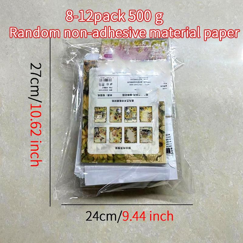 Random material paper or memo pad 500g (8-12pack) inviscid Loose leaf paper Background paper Scrapbooking Set Surprise gift