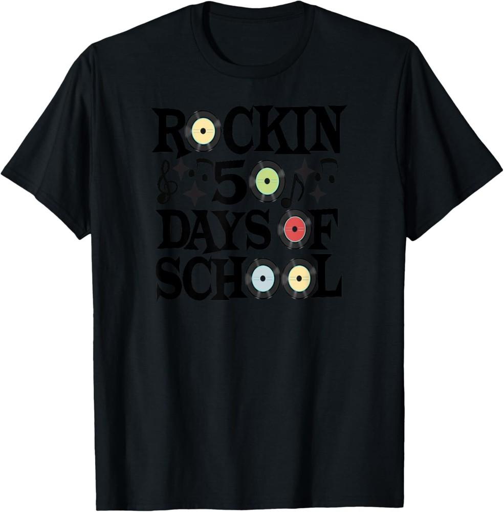Rockin 50 Days of School 50th Day of School T-ShirtTRENDIN<wbr/>G Unisex T-Shirt