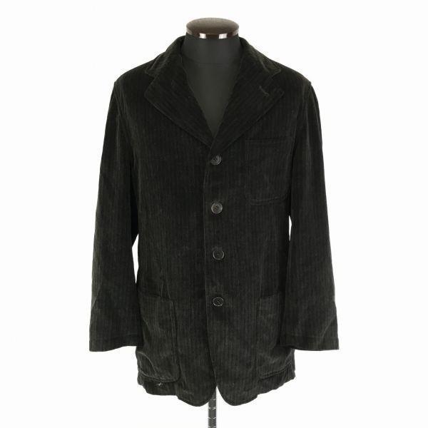 

Сделано в Италии/BARNEYS NEW YORK Велюровый приталенный пиджак/Мужской M/46/Черный/Три кармана