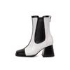 Krazing Pot Polyurethane Autumn Winter Shoes 47 Size 48 Chelsea Boots Stone Patterns Square Toe Slip On Keep Warm Ankle Boots