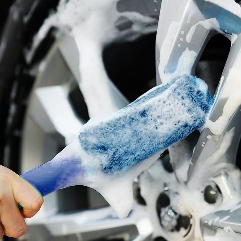 Car Microfiber Wheel Tire Rim Brush Car Wash Car Cleaning Accessories Cleaning Tool   Limpieza Coche