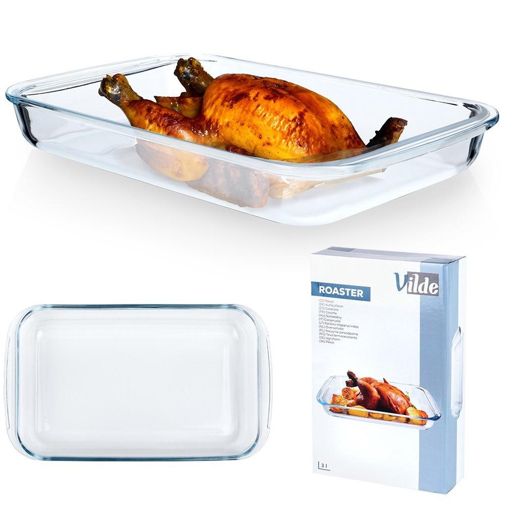 Glass ovenproof dish 34.5x20.5x5 cm, 2.2 l